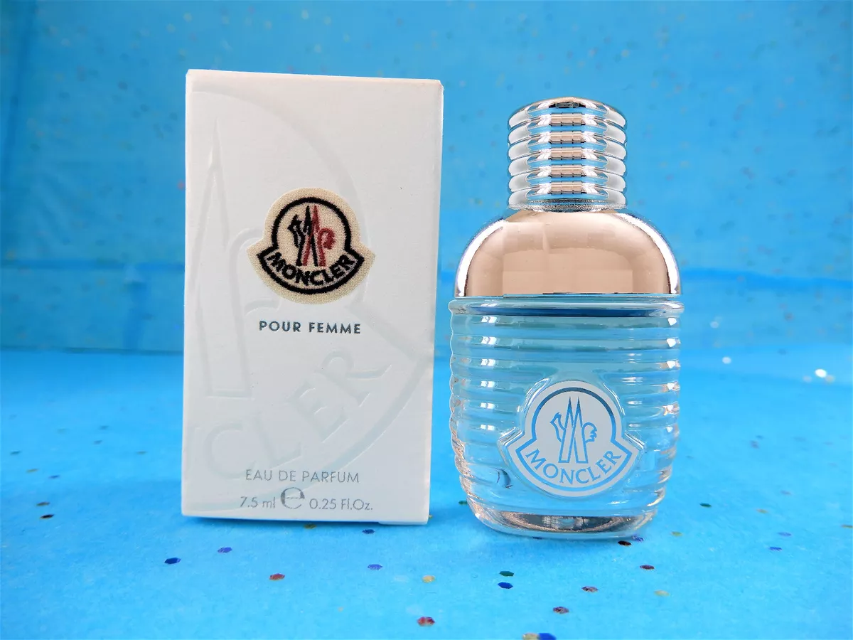 Moncler Pour Femme Eau de Parfum EDP Perfume Mini Travel Size Spash .25 oz 7.5ml
