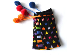 Y2K Youth Little Miss matched leg warmers Blk Stripe Star Dot Halloween Costume