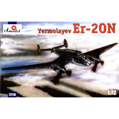 Amodel 72110 Scale model airplane kit 1:72 Er-2 ON Soviet special aircraft
