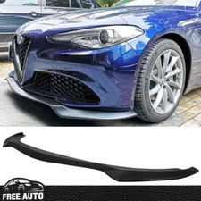 Front Bumper Lip Fits 17-21 Alfa Romeo Giulia Spoiler Unpainted - PP
