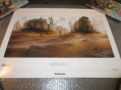 FALLOUT 3 4 North End Str. Numbered Limited Edition Lithograph Print #399