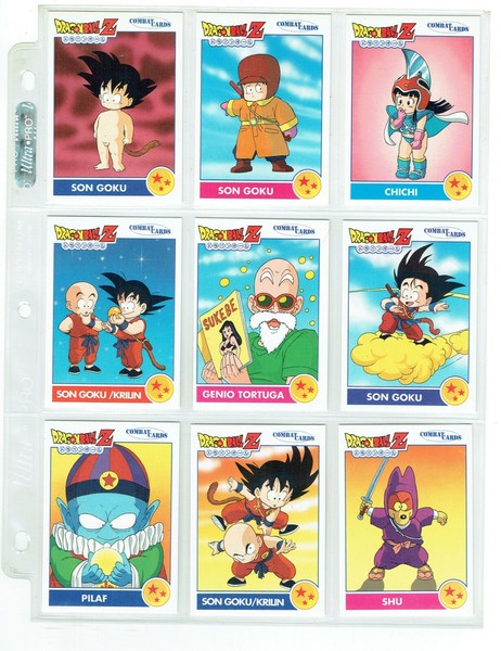 Colección incompleta Dragon Ball Z COMBAT CARDS PANINI, 89 cards 63x89 mm (1)