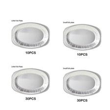 10pcs Non-toxic And Odorless Foil Trays With Lids For Baking And Buffets