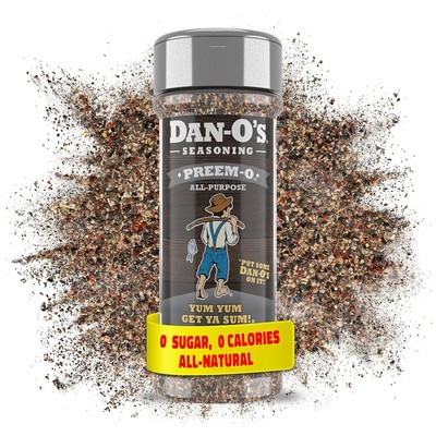 Dan-O's Preem-O  Seasoning - Steak, Meats, Veggies - Premium Ingredients,2.5 oz