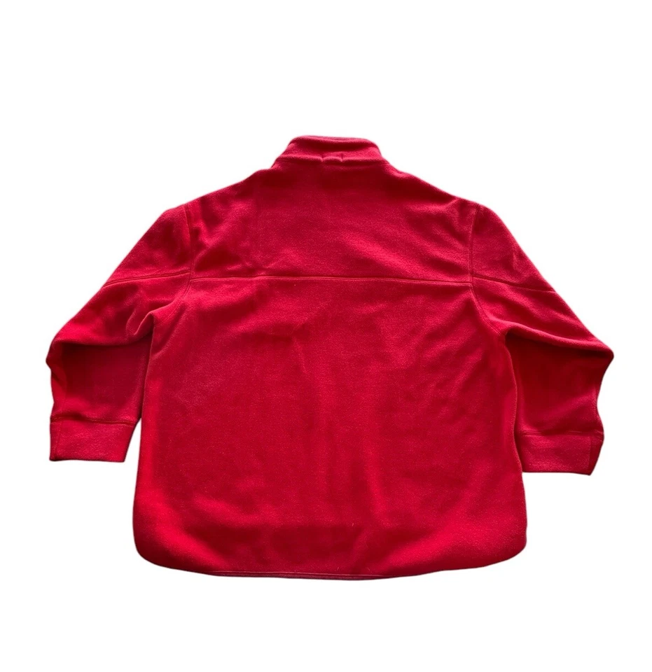 Chaqueta De Colección Willi Smith Talla 1X (L) Vellón Rojo Y2K Con Costuras Verticales Pesada Foto 3 de 4