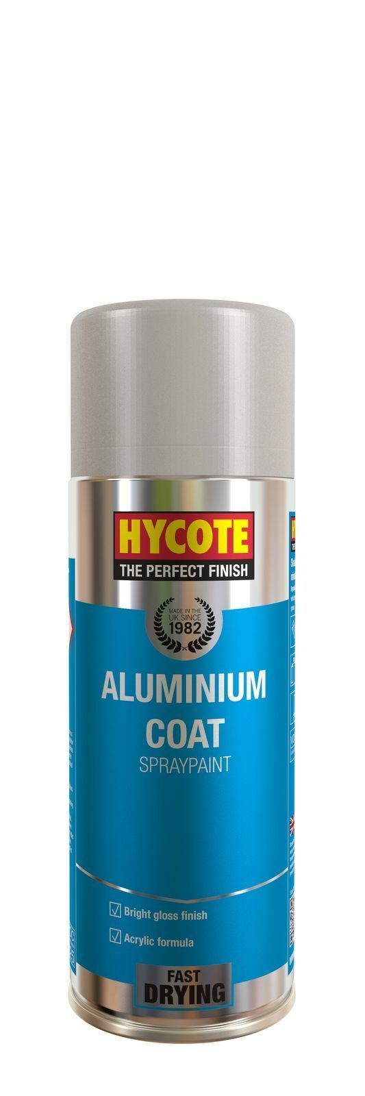 Hycote Colour Spray Paint XUK035 Aluminium Coat 400ml x 10