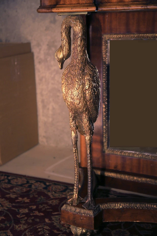 IMAGINA FIESTAS CON ESTE Espejo Consola Antiguo Art Deco y Cisnes/Gosey Foto 2 de 4