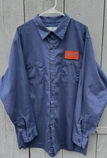 Men’s RED KAP Work Shirt (2X-XXL) Navy Blue NYS THRUWAY