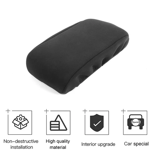 Black Center Console Armrest Lid Pad Cover for Charger Chrysler 300C 2004-2010 - Picture 10 of 10