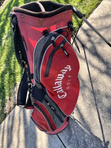 Callaway Big Bertha Ultra Lite 3.8 Stand Bag 6-Way Dual Strap Red & Black No/RC - Picture 3 of 17