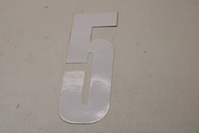 OLD MID SCHOOL BMX NUMBER PLATE STICKER DECAL - 6" - STOCK B - 27