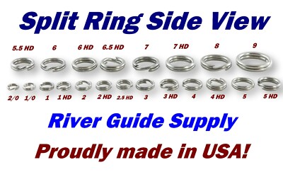 Premium Stainless Steel Split Rings MADE IN USA