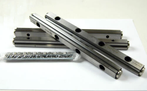 Diapositivas lineal, rieles y carros