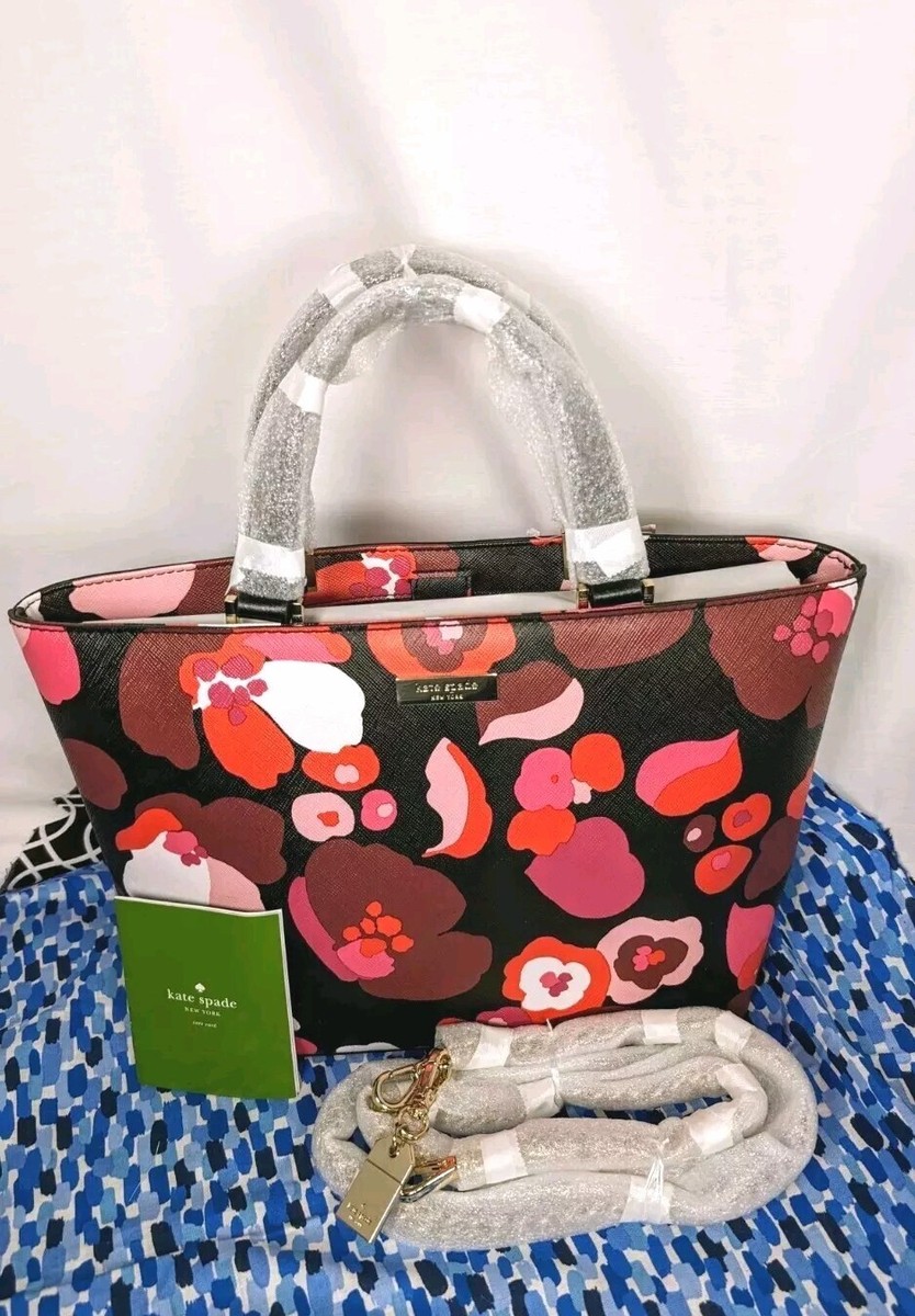 Kate Spade Juno Grant Street Floral Satchel Tote and Wallet for