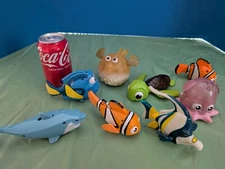 McDonald's 2003 Finding Nemo Complete Set of 8 Figures * AS IS READ Desc