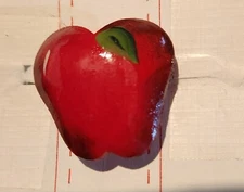 Button Covers Red Apple  Set Of 4 