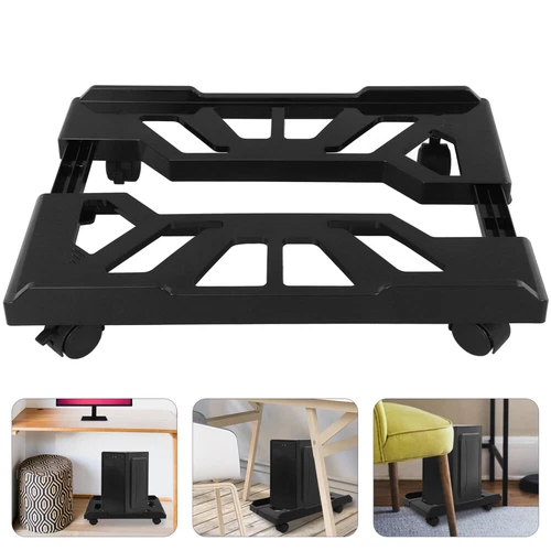  Computer Host Stand Office Case Holder with Wheels Tower under Desk