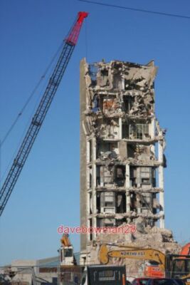 PHOTO  HAUGHLEY SILO DEMOLITION NOT MUCH PROGRESS IN THE PAST TWO WEEKS. SEE 200