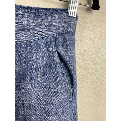Nicole Miller Linen Wide leg Pants Womens size XS Blue Lagenlook Beach Vacation - Picture 13 of 14