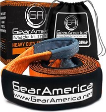 Tow Strap 3 X 20 Heavy Duty Tree Saver Winch Strap 35053 Lbs Break Strength T