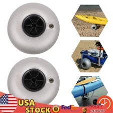 10" Beach Cart Balloon Wheels Axle Hole 20mm Replacement Sand Tires 2 Pack HOT