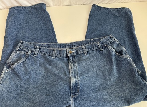 CARHARTT Carpenter Jeans Original Dungaree Fit B13-DST Mens Size 50”x30” - Picture 6 of 9