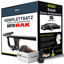Anhängerkupplung starr für SEAT Exeo Stufenheck +E-Satz Kit NEU