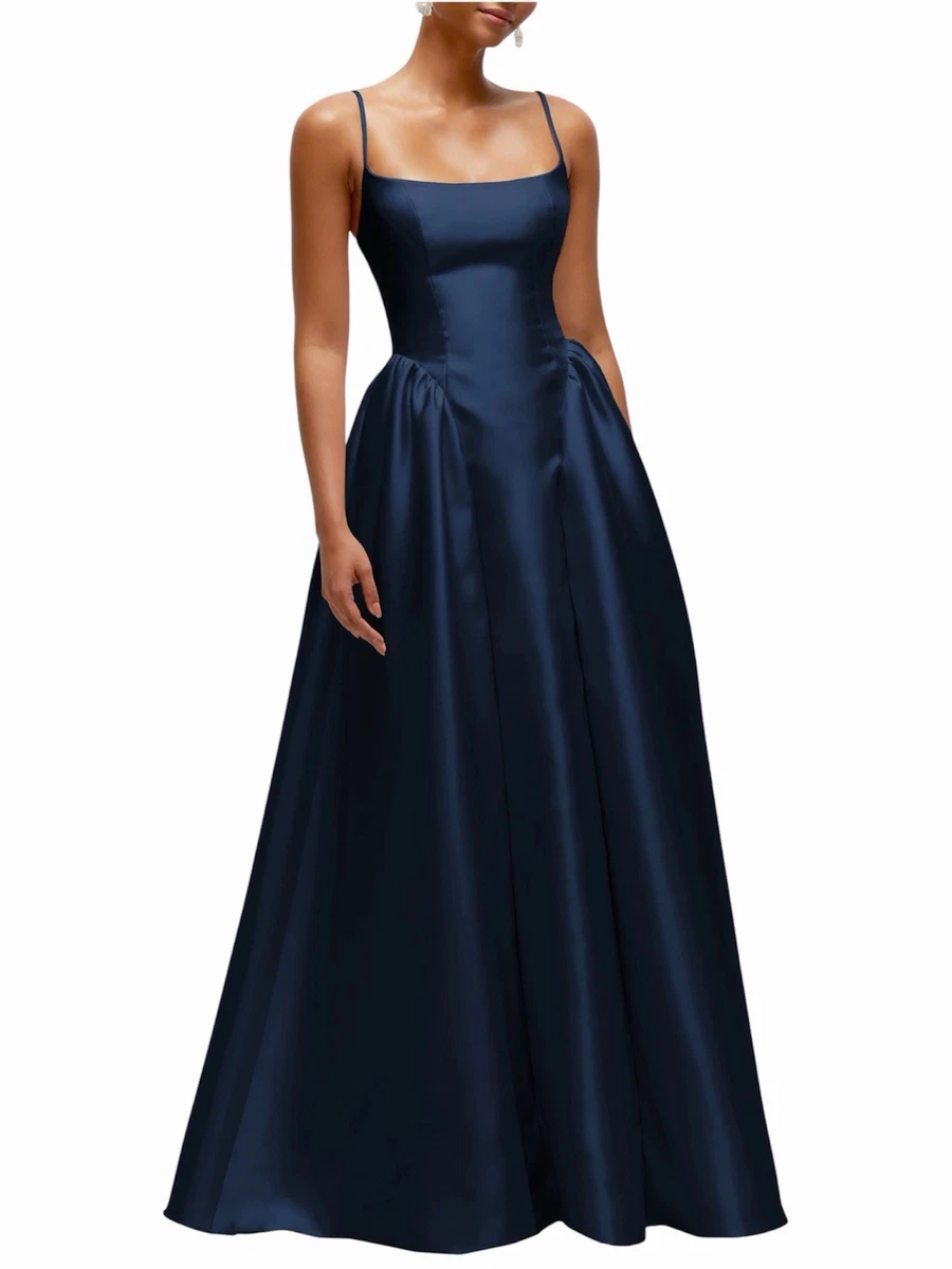 used dessy bridesmaid dresses Dress for sale gowns-dresses Satin Dress, Maxi Satin Size:Tailor-made Romantic crisscross seamed crepe