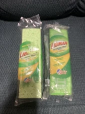 Libman Scrubster Mop Refills Lot of 2 Easy Change Snap-on Refill USA Made