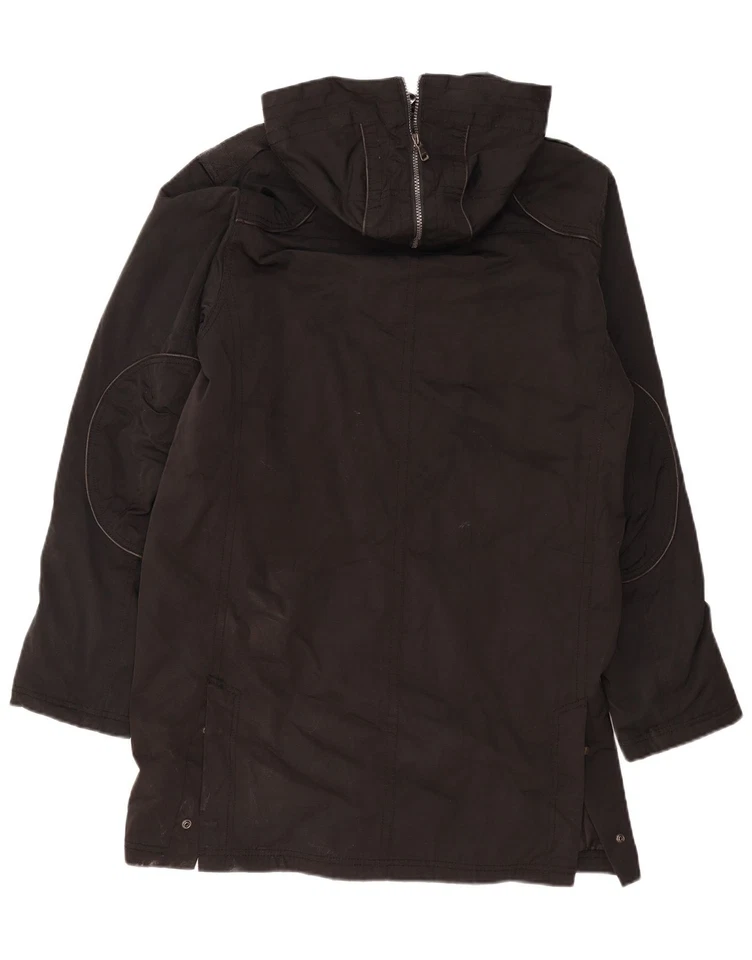 ZARA Mens Hooded Parka Jacket UK 40 Large Black Polyester CS06 - Image 2 of 4