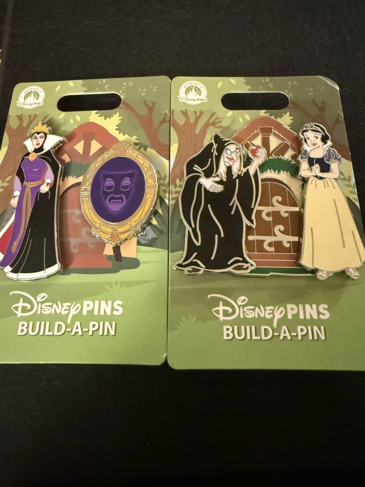 Disney Park 2026 Snow White Build a Pin Set Snow White/Old Hag/Evil Queen/Mirror