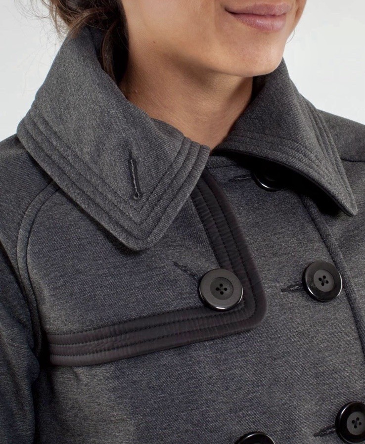 Lululemon Coco Softshell Jacket Gray Black Croppe… - image 5