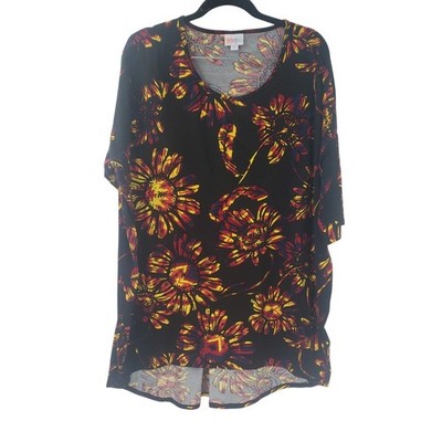 LULAROE Floral Sunflower Top Womens Size Extra Large XL