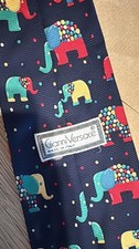 Gianni Versace Krawatte Vintage 90er Elefante...