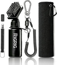 Golf Club Cleaner Brush Sets with Golf Groove Sharpener Tool and Golf Towel, ...