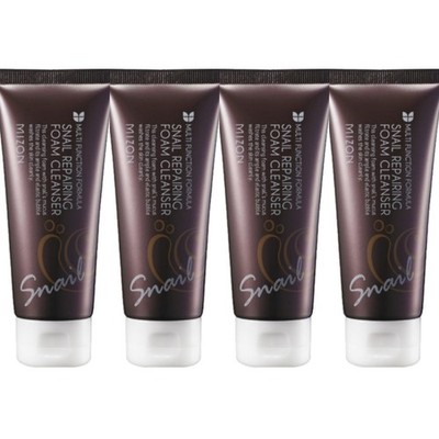 MIZON Snail Repairing Foam Cleanser 62g*4Pcs - FREE SHIPPING