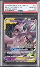2019 POKEMON SUN & MOON UNIFIED MINDS #71 MEWTWO & MEW GX PSA 10