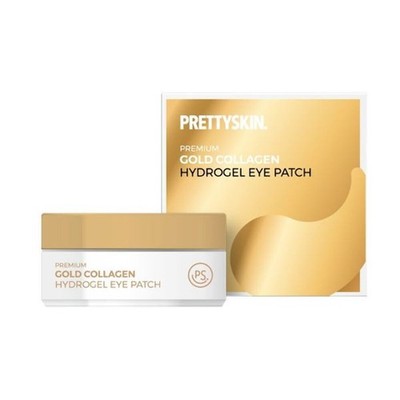 PRETTYSKIN Premium Gold Collagen Hydrogel Eye Patch 60ea (3.17 oz)