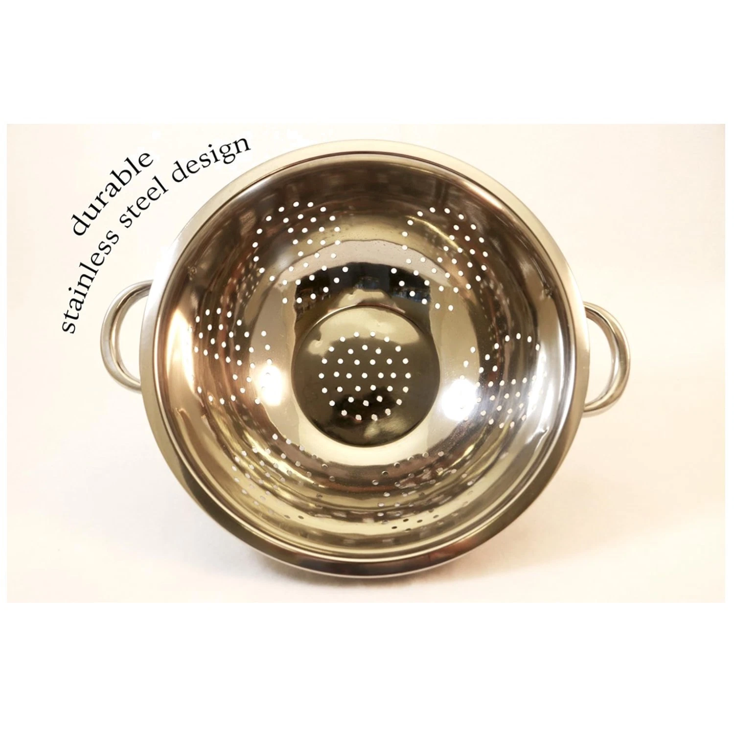 Stainless Steel 5 Qt Colander with Easy-Grip Handles