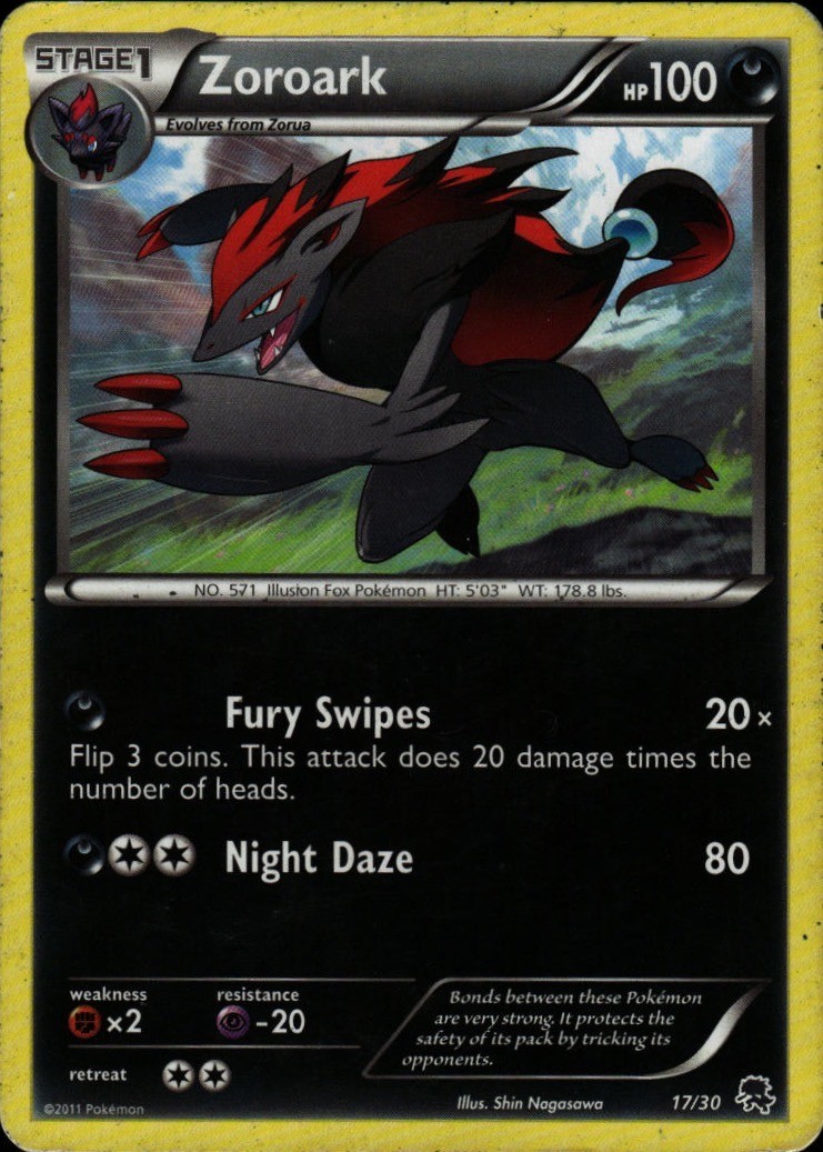 Pokemon TCG Card Zoroark Holo Rare Darkness Holofoil Emerging Powers EPO 67/98