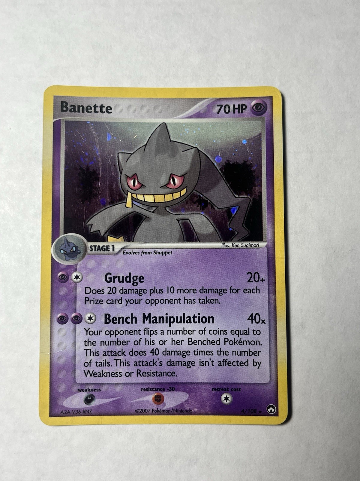 Pokemon - Banette Holo Rare Power Keepers 4/108 LP SWIRL