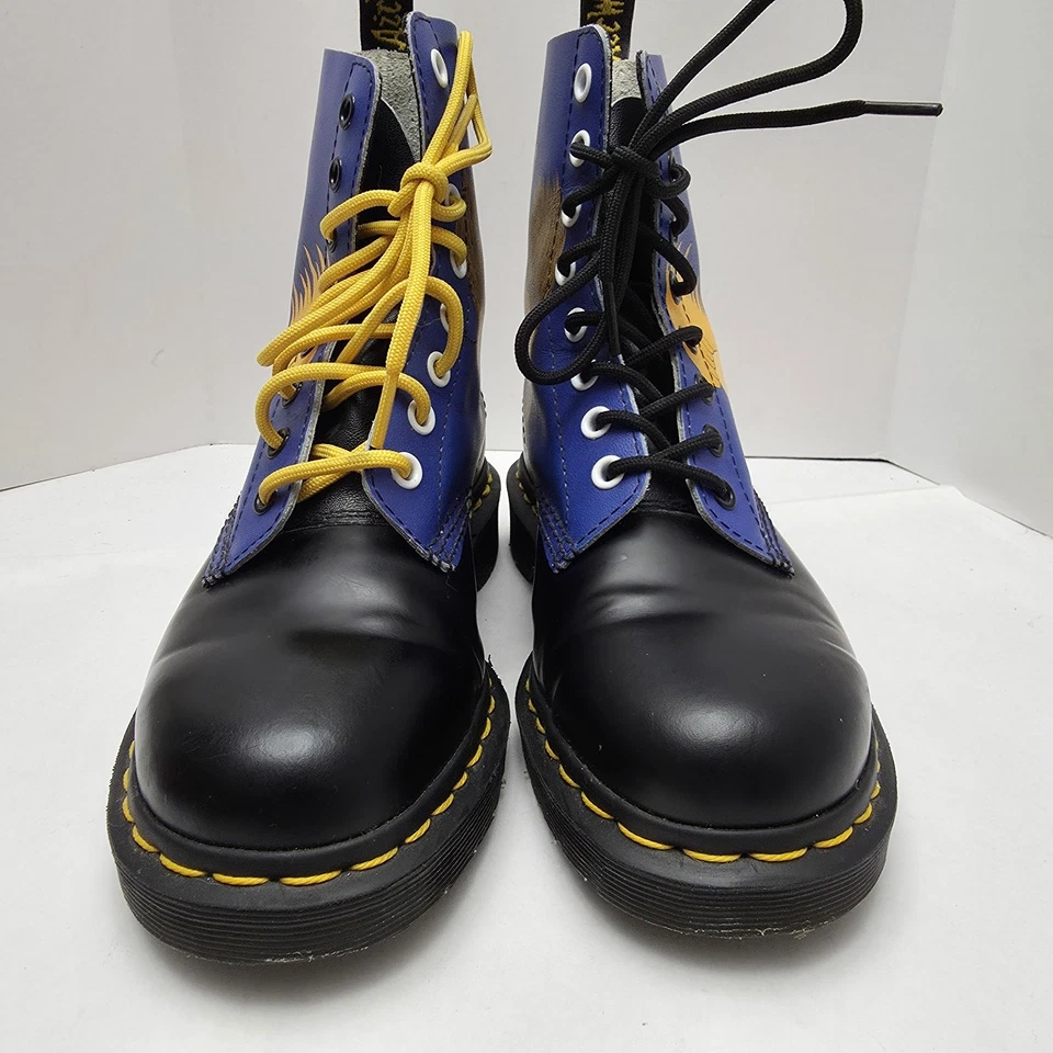 Botas Dr. Doc Martens Pascal Beavis & Butt-Head Colaboración Negro/Azul Hombres 5 Mujeres 6 Foto 3 de 4