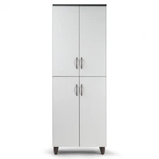 Anthea Four-door Shoe Cabinet with Four Shelves Brown Modern & Contemporary