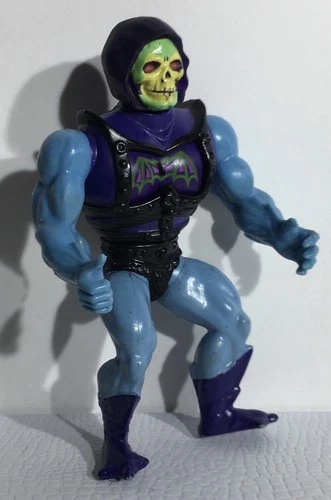 MOTU Skeletor Battle Damage Armor Action Figure VTG 1983 Mattel He-Man WORKS