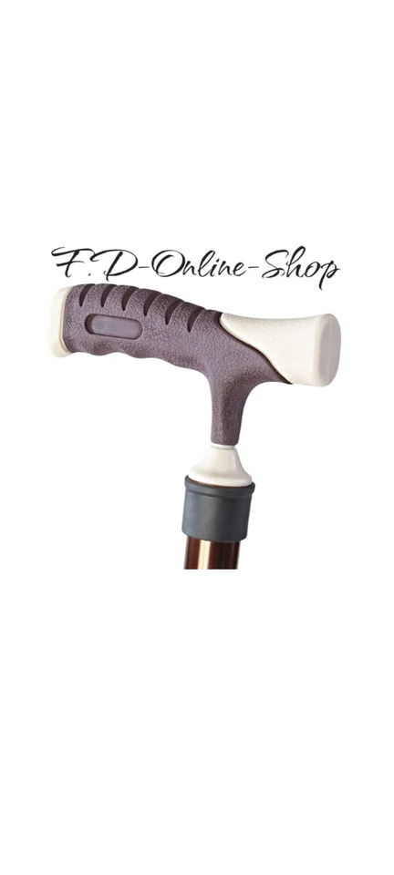 Gehstock mit Sitz Fläche Spazierstock Stuhl klappbar höhenverstellbar Aluminium - Bild 4 von 4