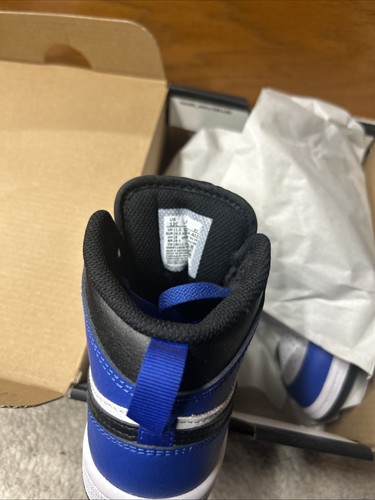 Little Kid's Jordan 1 Mid Game Royal/Black-White (DQ8424 402) - Picture 4 of 6