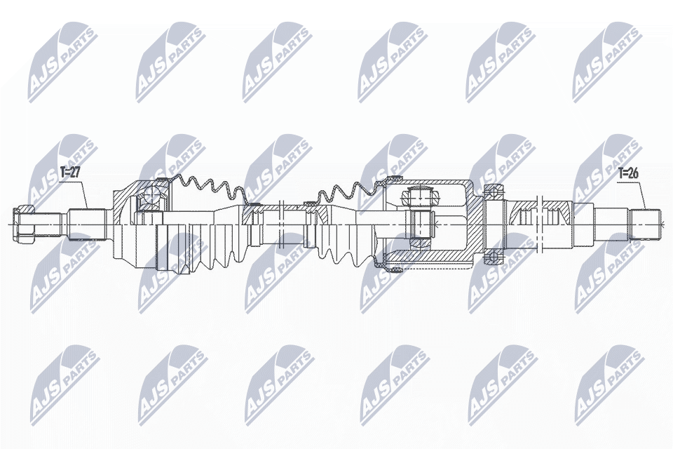 Original NTY Drive Shaft NPW-FR-163 For Ford - Image 3