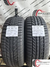 2 PNEUMATICI DI OCCASIONE 215/55/17 CONTINENTAL INVERNALI 90% GOMME 215 55 17
