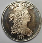 Rare Vintage 1997 Early American Coppers, 1oz .999 Fine Silver Round, CH-7BD