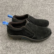 Merrell Jungle Moc Ice Shoe Women  s Sz 8 Black Suede Slip On J37844 Arctic Grip